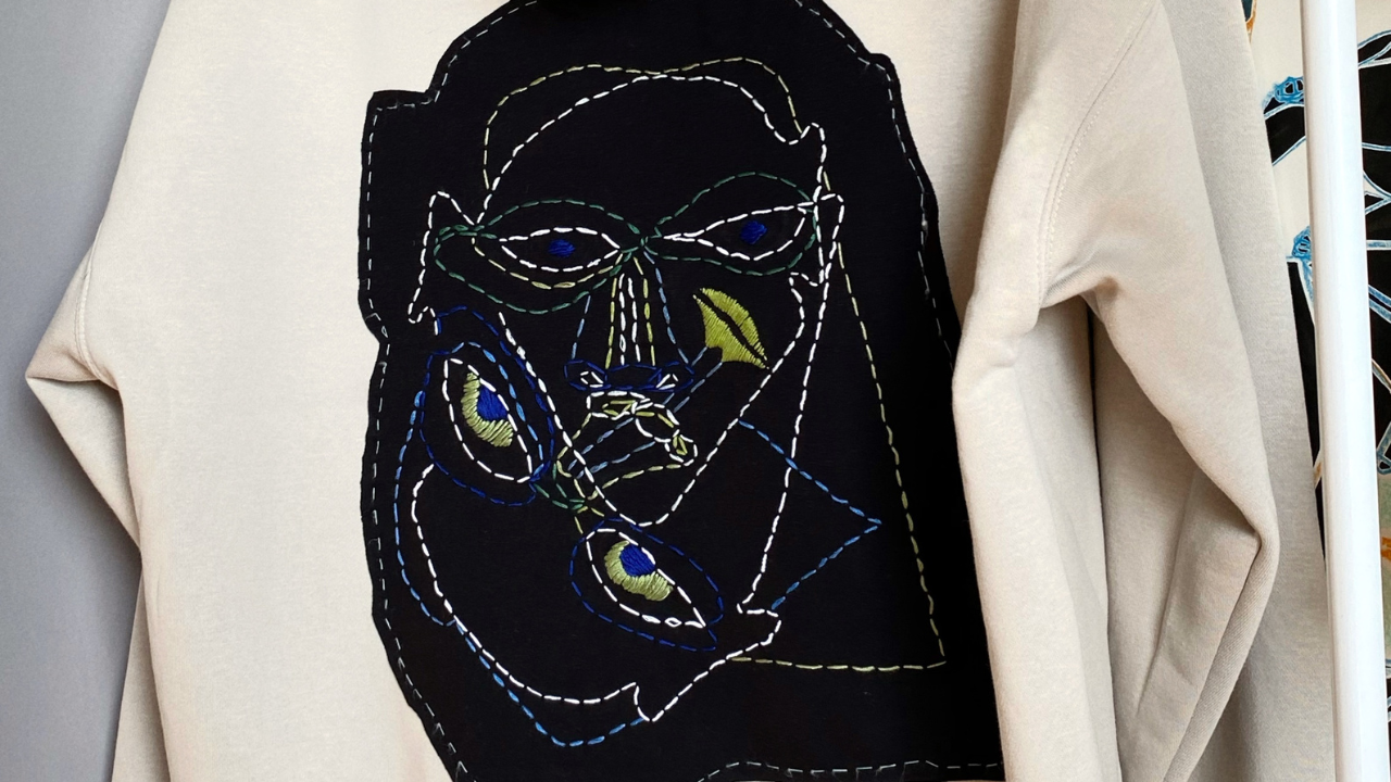 Custom-made unisex hoodie from Marselin’s "IDENTITY" series